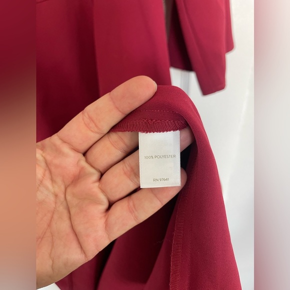 J Jill x Christian Siriano Ruby Red Sheath Dress 8 - Picture 7 of 9